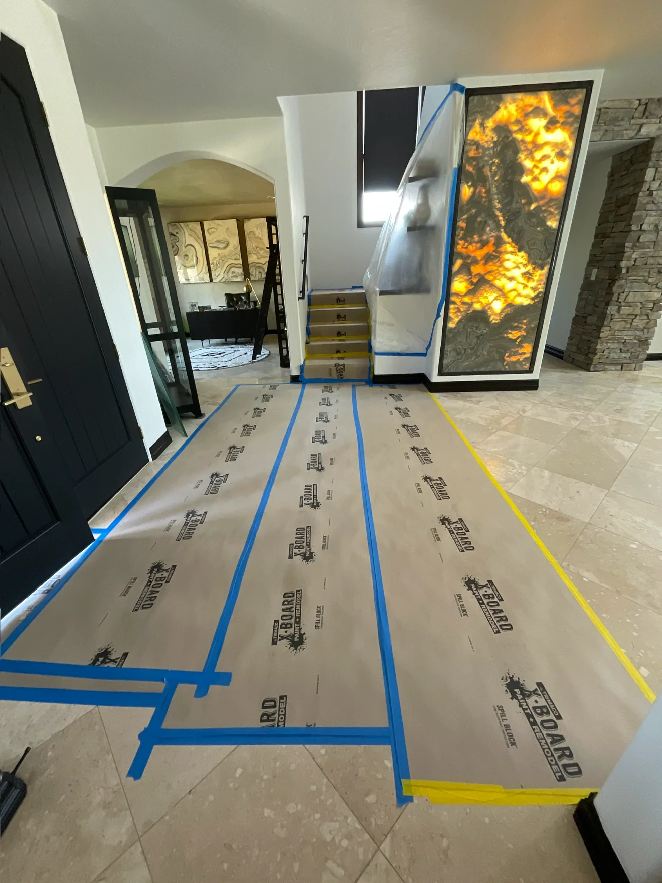 Mitigation demolition containment setup - Blackline Demo Phoenix AZ